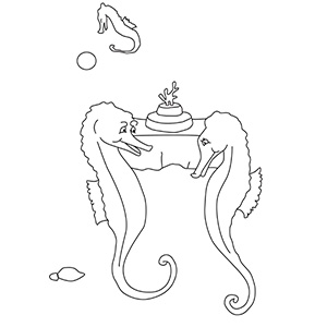 pobarvanka-morskemu-konjicku-nagajajo